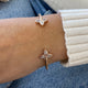 Diamond Bangle Bracelet 1.1 ct Rose Gold