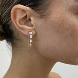 Diamond Drop Earrings 1.70 ct TCW, Rose Gold