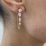 Diamond Drop Earrings 1.9ct Yellow Gold