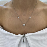 Diamond Pendant Necklace 1 ct White Gold