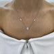 Diamond Pendant Necklace 1 ct White Gold