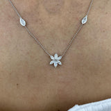 Diamond Pendant Necklace 1 ct White Gold