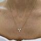 Diamond Pendant Necklace 0.6 ct Yellow Gold