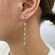 Diamond Threader Earrings 0.7 ct White Gold