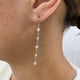 Diamond Threader Earrings 0.8 ct White Gold