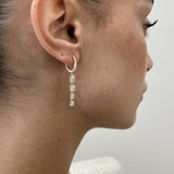 Diamond Drop Earrings 2.1 ct Yellow Gold