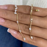 Diamond Drop Earrings 1.5 ct Yellow Gold