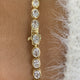 Diamond Tennis Bracelet 4 ct Yellow Gold