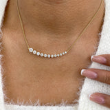 Diamond Pendant Necklace 2 ct Yellow Gold