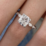 Athena Engagement Ring 2.50 Carat White Gold