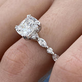Athena Engagement Ring 2.50 Carat White Gold
