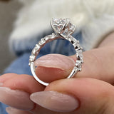 Athena Engagement Ring 2.50 Carat White Gold