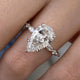 Celestia Engagement Ring 3.50 Carat White Gold