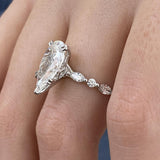 Celestia Engagement Ring 3.50 Carat White Gold