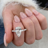 Celestia Engagement Ring 3.50 Carat White Gold