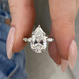 Celestia Engagement Ring 3.50 Carat White Gold