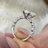 Celestia Engagement Ring 3.50 Carat White Gold