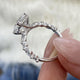 Celestia Engagement Ring 3.50 Carat White Gold