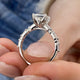 Mirren Diamond Engagement Ring, Solid 18K Gold