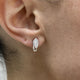 Diamond Huggie Earrings 0.6 ct White Gold