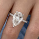 Elyria Engagement Ring 4.70 Carat White Gold