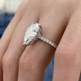 Elyria Engagement Ring 4.70 Carat White Gold