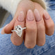 Elyria Engagement Ring 4.70 Carat White Gold
