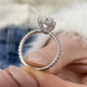 Elyria Engagement Ring 4.70 Carat White Gold