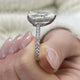 Elyria Engagement Ring 4.70 Carat White Gold