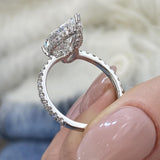 Elyria Engagement Ring 4.70 Carat White Gold