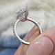 Elyria Engagement Ring 4.70 Carat White Gold