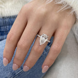 Solitaire with Pave Band
