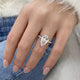 Solitaire with Pave Band