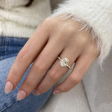 Solitaire with Pave Band