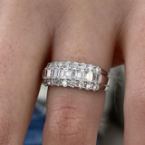 Diamond Band Ring 1.5 ct White Gold