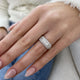 Diamond Wedding Band Fashion Ring 1.55 ct TCW, White Gold 14K