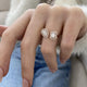 Diamond Two Stone Fashion Ring 1.05 ct TCW, Rose Gold 14K
