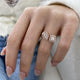Diamond Open Ring 1 ct Rose Gold
