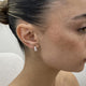 Diamond Hoop Earrings 0.8 ct White Gold