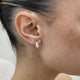 Diamond Hoop Earrings 0.8 ct White Gold