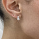 Diamond Hoop Earrings 0.8 ct White Gold