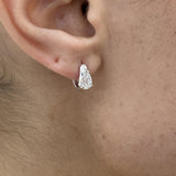 Diamond Hoop Earrings 0.8 ct White Gold