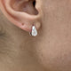 Diamond Hoop Earrings 0.8 ct White Gold