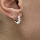 Diamond Huggie Earrings 1.2 ct White Gold