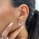 Diamond Dangle Earrings 0.6 ct White Gold
