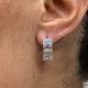 Diamond Hoop Earrings 5.7 ct White Gold