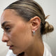 Diamond Hoop Earrings 5.6 ct White Gold