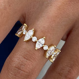 Diamond Statement Fashion Ring 1.25 ct TCW, Yellow Gold 14K