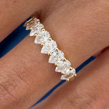 Diamond Band Ring 1.2 ct Yellow Gold