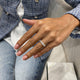 Diamond Half Eternity Ring 0.95 Carat White Gold 14K